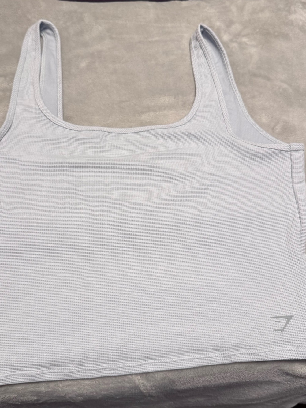 Gymshark Pale Blue Ribbed Sports Crop Top